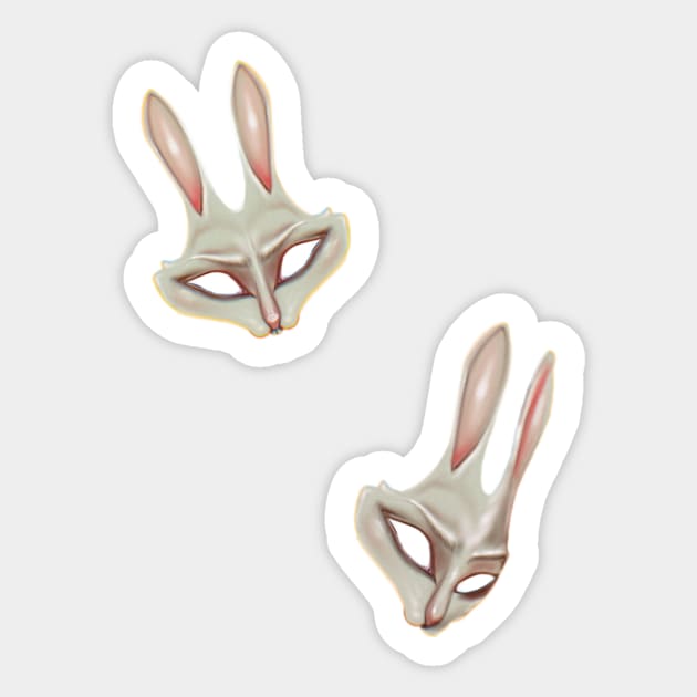 Rabbit Land llI Sticker by xsaxsandra